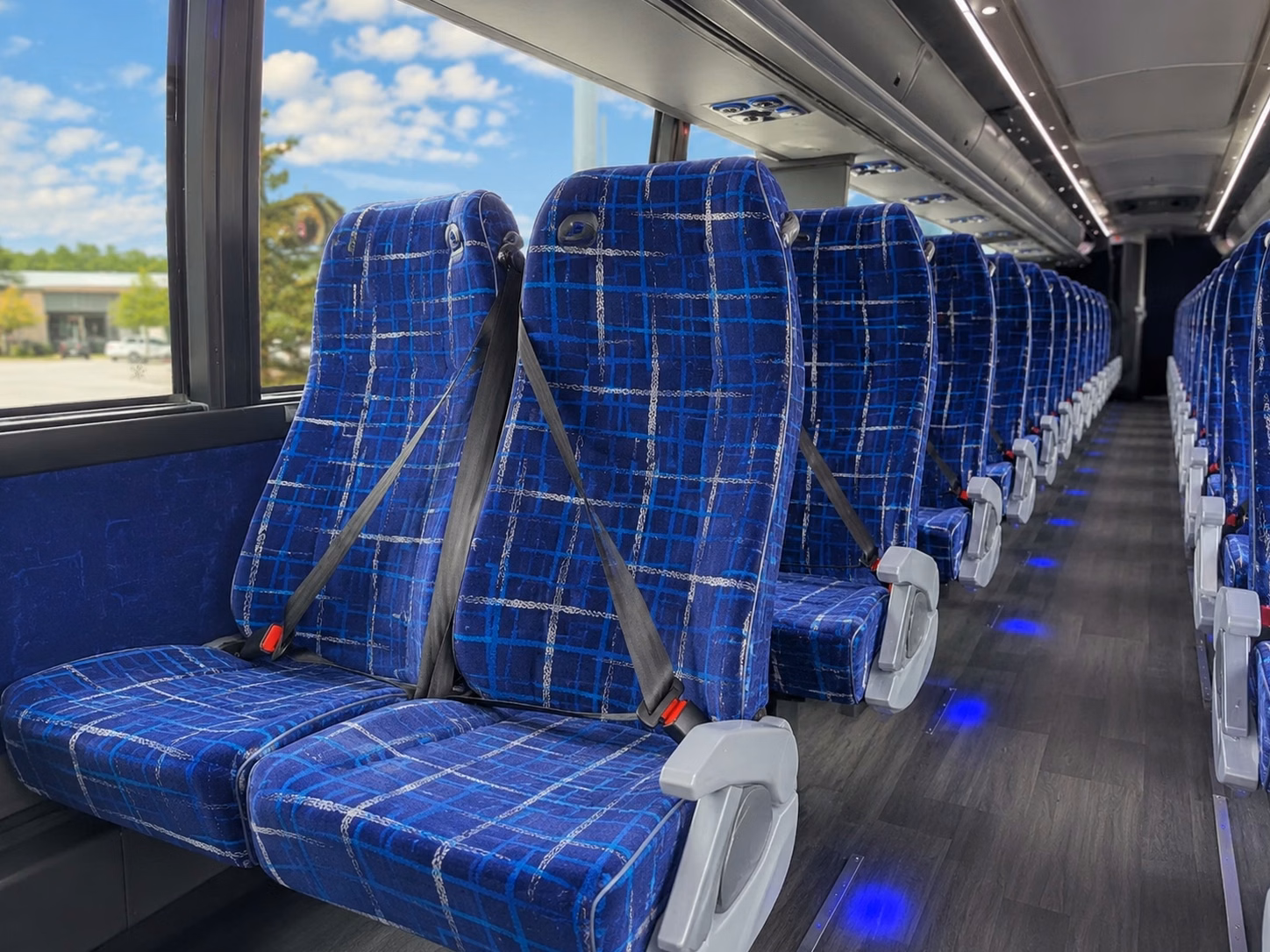 columbus charter bus interior